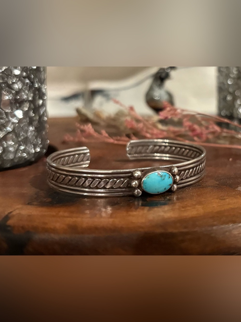 Turquoise and Sterling silver Cuff